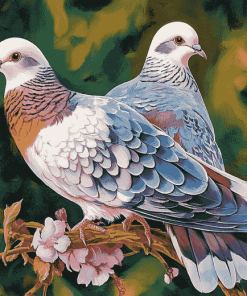 Aesthetic Turtle Dove Diamond Painting