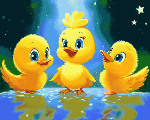 Aesthetic Tweety Animation Diamond Painting