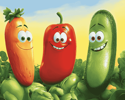 Aesthetic VeggieTales Animation Diamond Painting