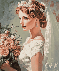 Aesthetic Vintage Bride Diamond Painting