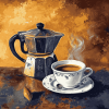 Aesthetic Vintage Coffee Pots Diamond Painting