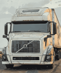 Aesthetic Volvo Truck Diamond Painting