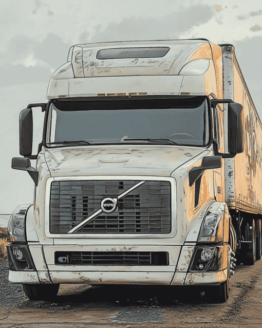 Aesthetic Volvo Truck Diamond Painting