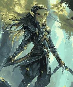 Aesthetic Warden Elf Minecraft Diamond Painting