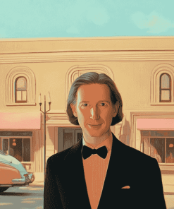 Aesthetic Wes Anderson Film Inspired Diamond Painting