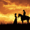 Aesthetic Western Silhouette Diamond Painting