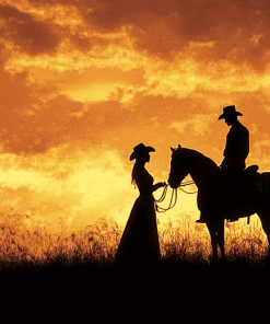 Aesthetic Western Silhouette Diamond Painting