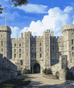 Aesthetic Windsor Castle Painting