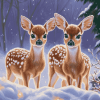 Aesthetic Winter Deer Diamond Painting