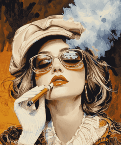 Aesthetic Woman Smokers Diamond Painting