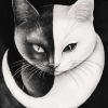 Aesthetic Yin Yang Cats Diamond Painting