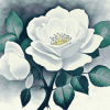 Aesthetic Yorkshire Rose Diamond Painting