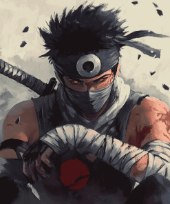 Aesthetic Zabuza Anime Diamond Painting