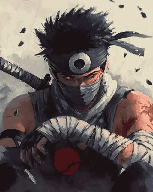 Aesthetic Zabuza Anime Diamond Painting