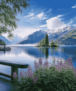 Aesthetic Zell Am See Lakes Diamond Painting