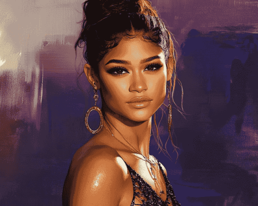 Aesthetic Zendaya Celebrity Diamond Painting