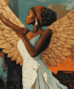 African Angelic Fantasy Diamond Painting