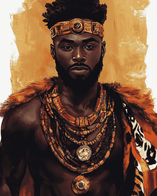 African King Animation Diamond Painting