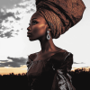 African Turban Woman Diamond Painting