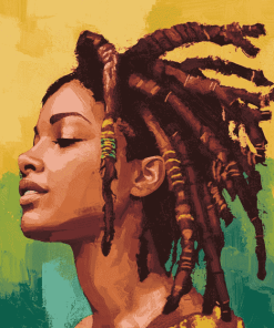 Afro Style Dreadlocks Diamond Painting