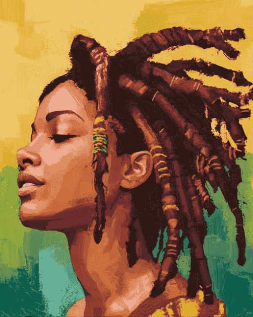 Afro Style Dreadlocks Diamond Painting