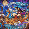 Aladdin Stained Glass Animation Diamond Painting