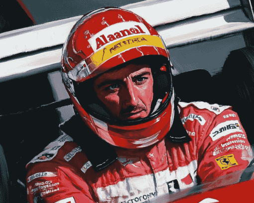 Alain Prost Nascar Driver Diamond Painting