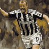 Alan Shearer Football Icon Diamond Painting