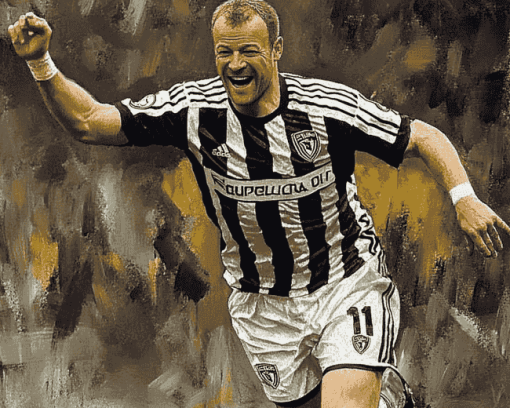 Alan Shearer Football Icon Diamond Painting