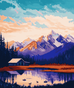 Alaska National Parks Landscapes Diamond Painting