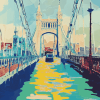 Albert Bridge Abstract Diamond Painting