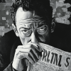 Albert Camus Monochrome Diamond Painting