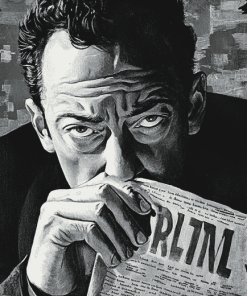 Albert Camus Monochrome Diamond Painting