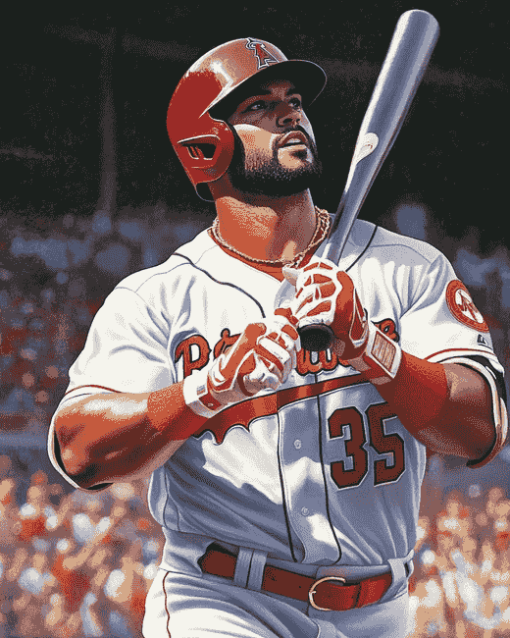 Albert Pujols Sports Legend Diamond Painting