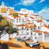 Albufeira Cityscape Diamond Painting