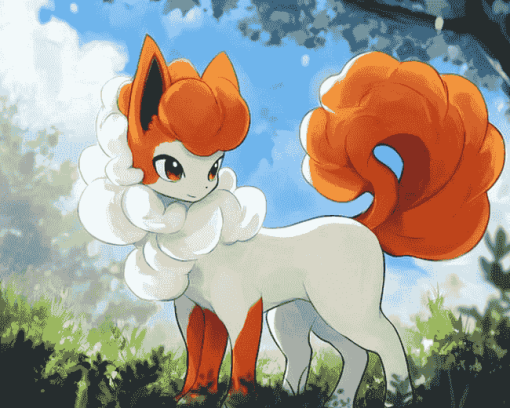 Alolan Vulpix Pokemon Diamond Painting