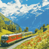 Alps Train Adventure Diamond Painting