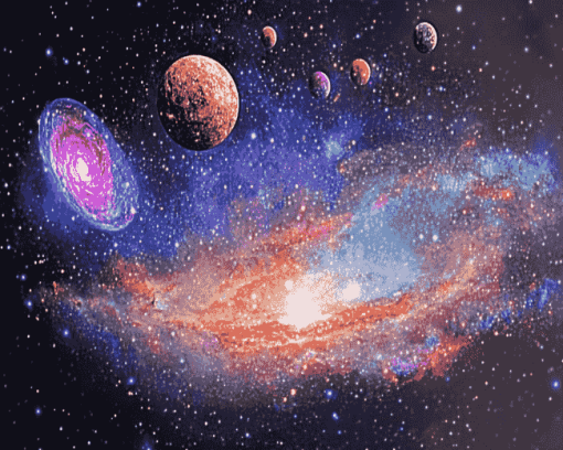 Amazing Colorful Galaxy Diamond Painting