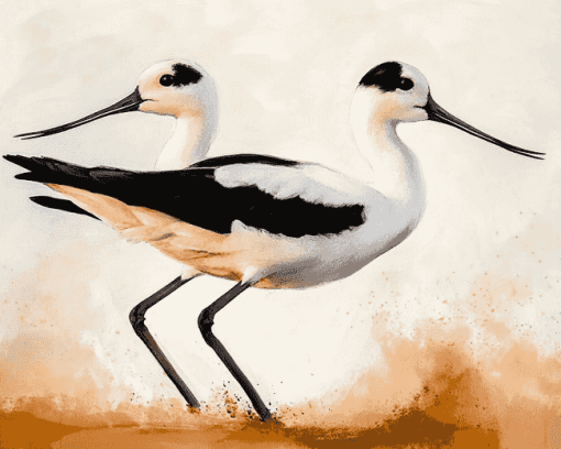 American Avocet Birds Diamond Painting