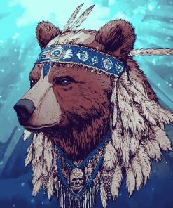 American Bears Animation Diamond Painting