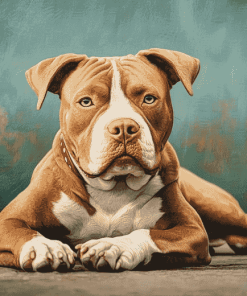 American Bully Puppy Diamond Painting