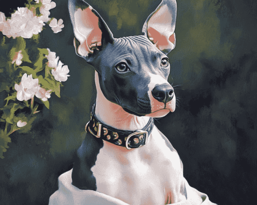 American Hairless Terrier Puppies Diamond Painting