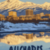 Anchorage Alaska Cityscape Diamond Painting