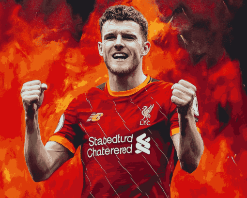 Andrew Robertson Football Illustration Diamond Painting