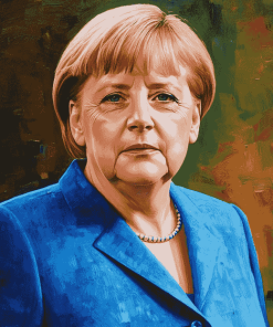 Angela Merkel Famous Politician Diamond Painting