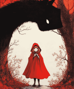 Anime Red Riding Hood Fantasy Diamond Painting