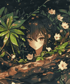 Anime Style Plants Diamond Painting