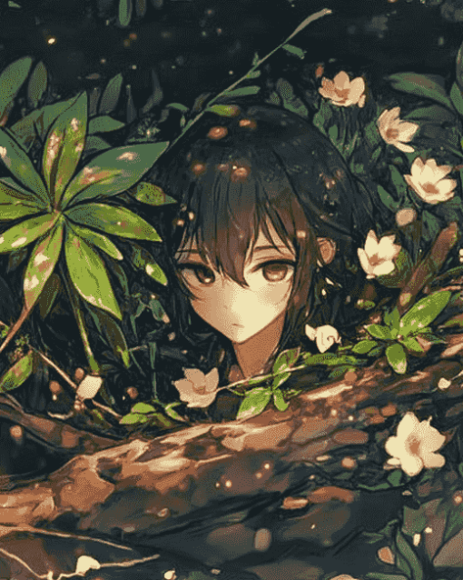 Anime Style Plants Diamond Painting