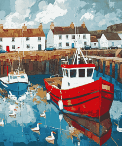 Anstruther Boats Lake Diamond Painting