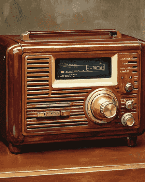 Antique Radio Diamond Painting